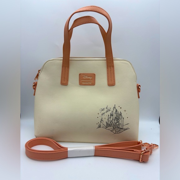 Loungefly Disney Ariel Cream and Tan Handbag/Crossbody - Picture 2 of 8